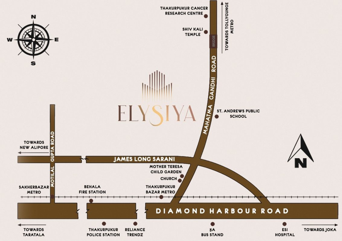 Elysiya Location Map